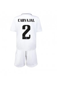 Real Madrid Daniel Carvajal #2 Babyklær Hjemme Fotballdrakt til barn 2022-23 Korte ermer (+ Korte bukser)